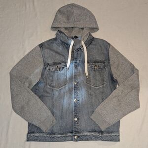 H&M “Divided” Gray/Blue Jean Jacket Unisex Adults Size XL